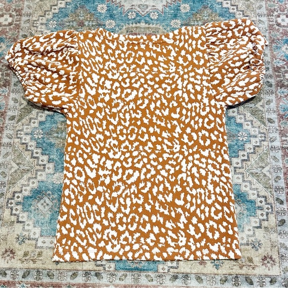 Free people• No Type Tee in Brown Size Small and Large Animal Print Boho - Picture 11 of 13